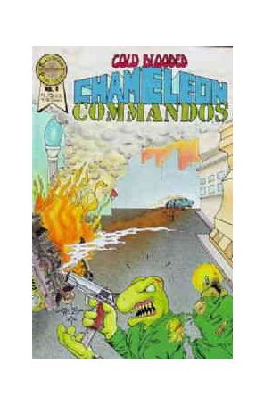 Cold-Blooded Chameleon Commandos 4 published by Blackthorne with cover art by Michael Kelley