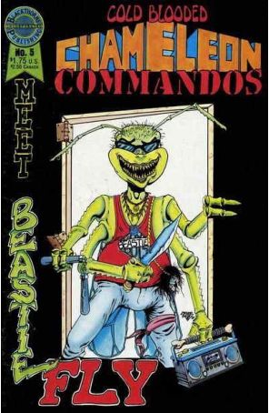 Cold-Blooded Chameleon Commandos 5 published by Blackthorne with cover art by Michael Kelley