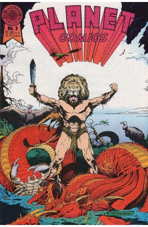 Planet Comics (Blackthorne) 3 published by Blackthorne with cover art by William Stout