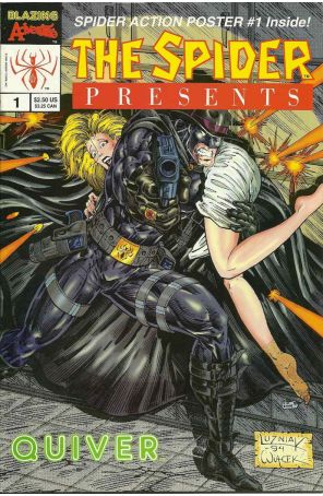 The Spider Presents 1 published by Blazing with cover art by Greg Luzniak