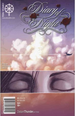 Diary of Night 3 published by Bloodfire with cover art by Gene Gonzales
