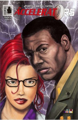 Accelerators 4 published by Blue Juice with cover art by Walter Flanagan