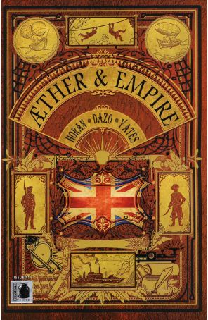 Aether And Empire 1 published by Blue Juice with cover art by Tim Yates