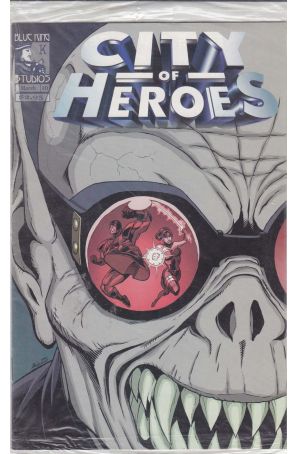 City of Heroes (Blue King) 10 (in bag) published by Blue King with cover art by Brandon Mckinney