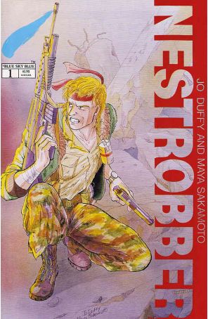 Nestrobber 1 published by Blue Sky Blue with cover art by Maya Sakamoto