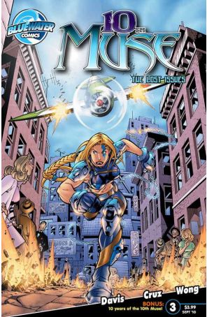 10th Muse: The Lost Issues 3 published by Bluewater with cover art by Roger Cruz