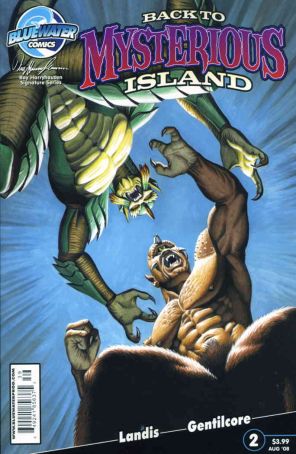 Back to Mysterious Island 2 published by Bluewater with cover art by Azim
