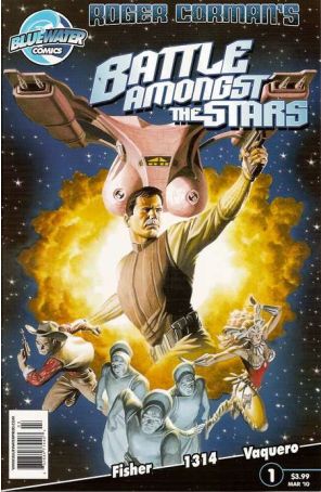 Battle Amongst Stars 1 published by Bluewater with cover art by Ben Hansen and Azim