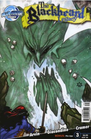 Blackbeard Legacy (Bluewater) 3A published by Bluewater with cover art by Nicolás Giacondino