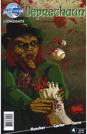 Leprechaun 4 published by Bluewater with cover art by Kris Carter