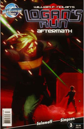 Logan's Run: Aftermath 3 published by Bluewater with cover art by Phillip Simpson