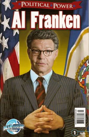 Political Power: Al Franken 1 published by Bluewater with cover art by Deborah Max