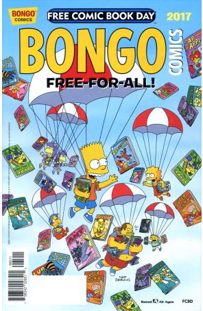 Bongo Comics Free-For-All! FCBD 2017 published by Bongo with cover art by Jason Ho, Bill Morrison (front cover)