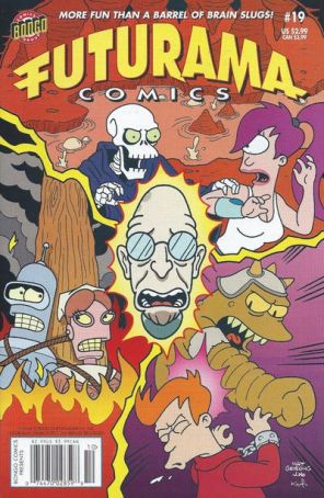 Futurama (Bongo) 19 (Newsstand) published by Bongo with cover art by Matt Groening, Jason Ho