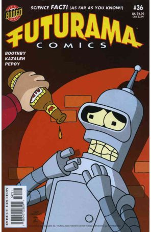 Futurama (Bongo) 36 published by Bongo with cover art by Jason Ho
