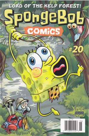 Spongebob Comics 20 (Newsstand) published by United Plankton Pictures with cover art by Gregg Schigiel