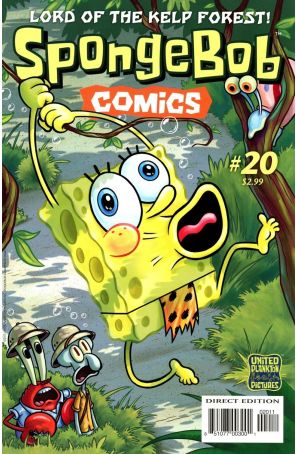 Spongebob Comics 20 published by United Plankton Pictures with cover art by Gregg Schigiel