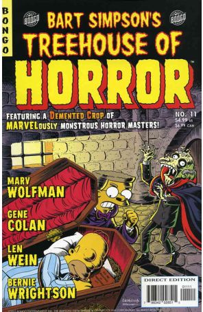 Treehouse of Horror (Bart Simpson's) 11 published by Bongo with cover art by Matt Groening
