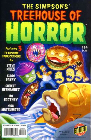 Treehouse of Horror (Bart Simpson's) 14 published by Bongo with cover art by Matt Groening