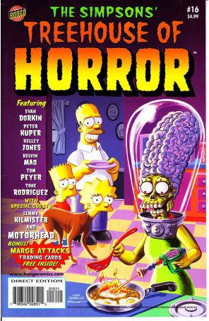 Treehouse of Horror (Bart Simpson's) 16 published by Bongo with cover art by Matt Groening