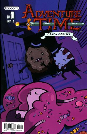 Adventure Time: Candy Capers 1A published by Boom! with cover art by Josceline Fenton