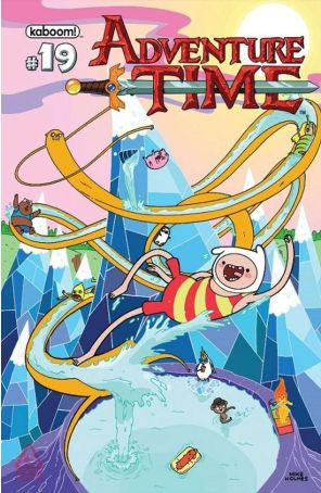 Adventure Time 19A published by Boom! with cover art by Mike Holmes