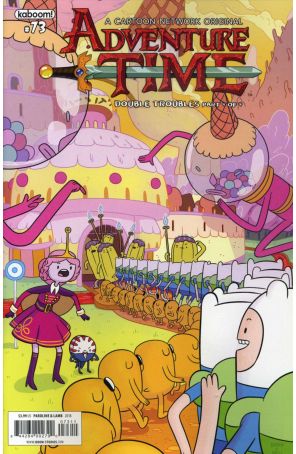 Adventure Time 73 published by Boom! with cover art by Shelli Paroline
