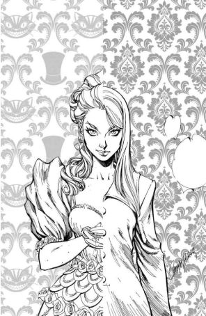 Alice Ever After 1C published by Boom! with cover art by J. Scott Campbell