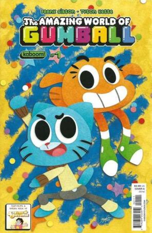The Amazing World of Gumball 1A published by Boom! with cover art by Missy Pena
