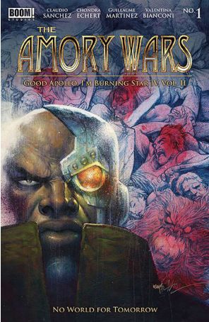 Amory Wars: Good Apollo, I'm Burning Star IV Volume II-No World for Tomorrow 1B published by Boom! with cover art by Jonathan Wayshak
