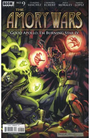 Amory Wars: Good Apollo, I'm a Burning Star IV 9 published by Boom! with cover art by Rags Morales