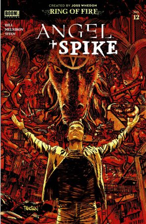 Angel + Spike 12A published by Boom! with cover art by Dan Panosian