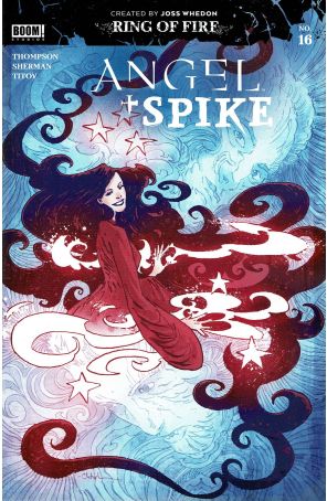 Angel + Spike 16A published by Boom! with cover art by Christopher Mitten