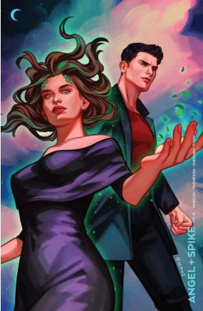 Angel + Spike 16C published by Boom! with cover art by Rob Bowyer
