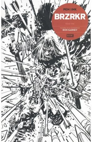 BRZRKR: Pen And Ink 1A published by Boom! with cover art by Ron Garney