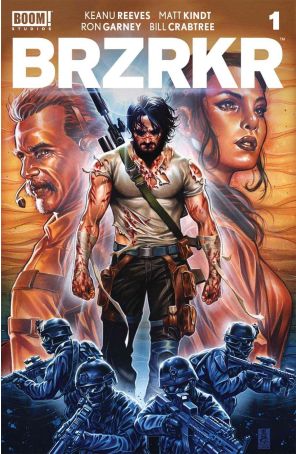 BRZRKR 1B published by Boom! with cover art by Alessandro Vitti