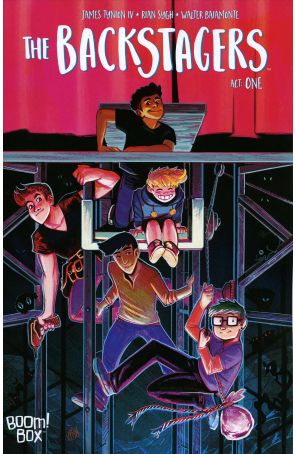 The Backstagers 1 published by Boom! with cover art by Veronica Fish