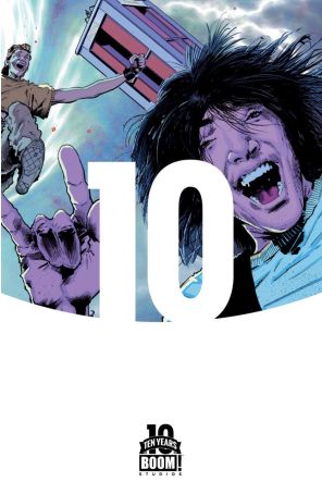 Bill And Ted's Most Triumphant Return 1A published by Boom! with cover art by Trevor Hairsine
