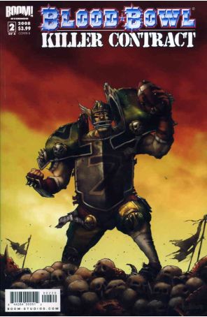 Blood Bowl: Killer Contract 2B published by Boom! with cover art by Lads Helloven