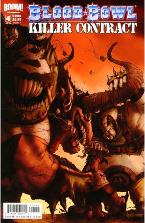 Blood Bowl: Killer Contract 4A published by Boom! with cover art by Lads Helloven