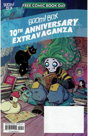 Boom! Box 10th Anniversary Extravaganza FCBD 2024 published by Boom! with cover art by Michael Dialynas