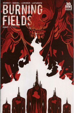 Burning Fields 8 published by Boom! with cover art by Colin Lorimer