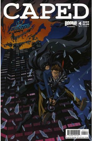 Caped 4A published by Boom! with cover art by Saumin Patel