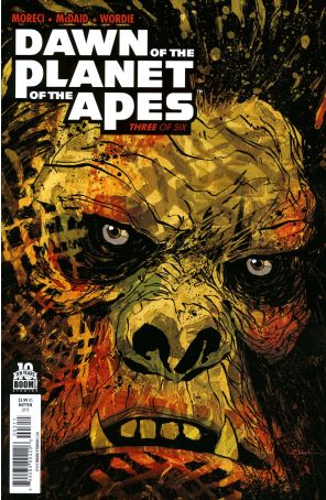 Dawn of the Planet of Apes 3 published by Boom! with cover art by Design Graffiti