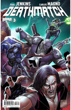 Deathmatch 3C published by Boom! with cover art by Carlos Magno