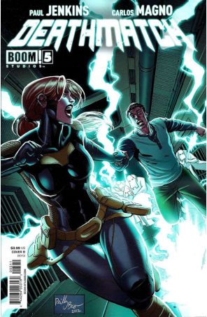 Deathmatch 5B published by Boom! with cover art by Reilly Brown