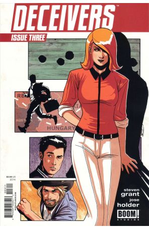 Deceivers 3 published by Boom! with cover art by Lorena Carvalho