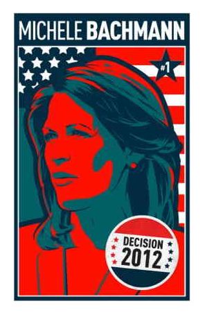 Decision 2012: Michele Bachmann 1 published by Boom! with cover art by Jeffrey Spokes