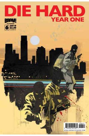 Die Hard: Year One 6B published by Boom! with cover art by John Paul Leon