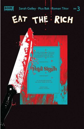 Eat the Rich 3B published by Boom! with cover art by Becca Carey
